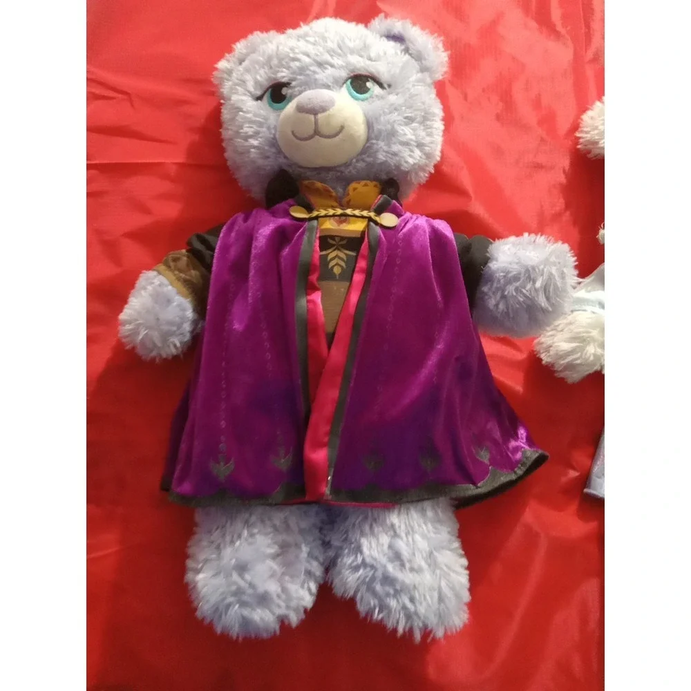 Build A Bear Disney's Frozen Princess Elsa & Anna With Dresses Sparkle 2014 BAB